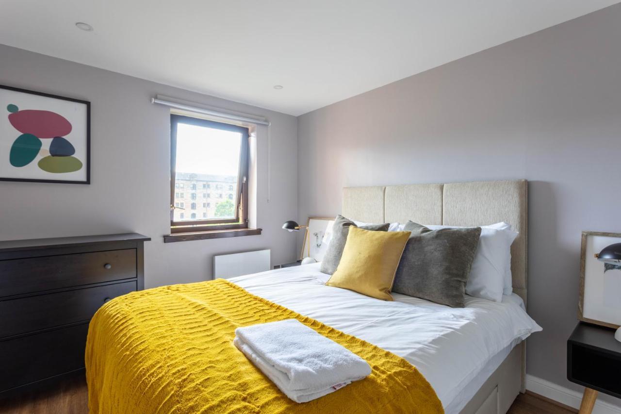 Stunning 1 Bed Merchant City Apartment With Parking Glasgow Exterior foto